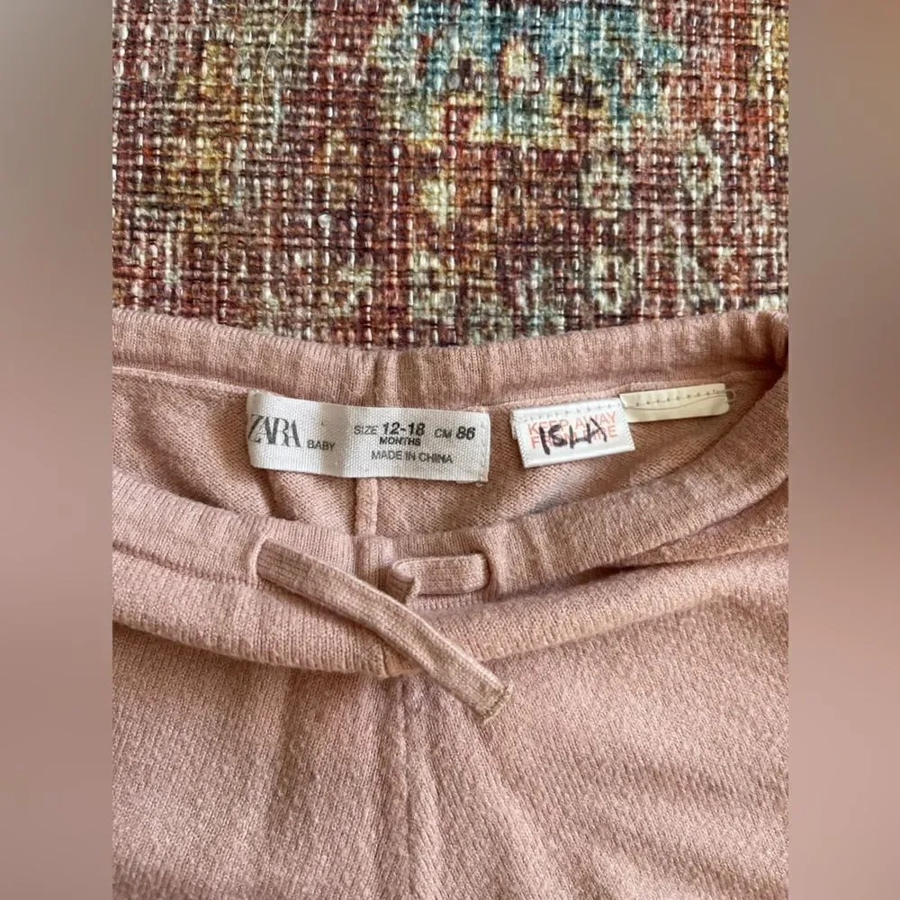 Zara baby Pink Knit Shorts 12-18 months